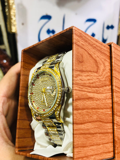 ICED-OUT Diamond Watch Limited Edition Two tone color