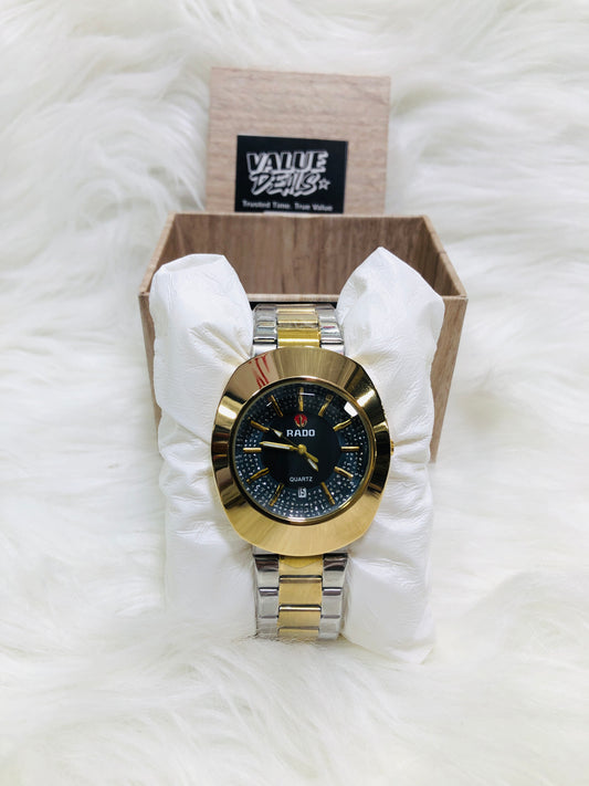 RADO PREMIUM DIAMOND WATCH TWO-TONE BLACK