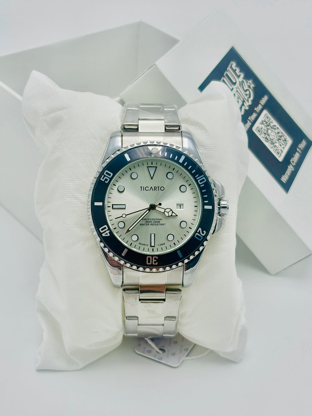 Ticarto Signature Collection - Article #676 - Silver - Silver Dial