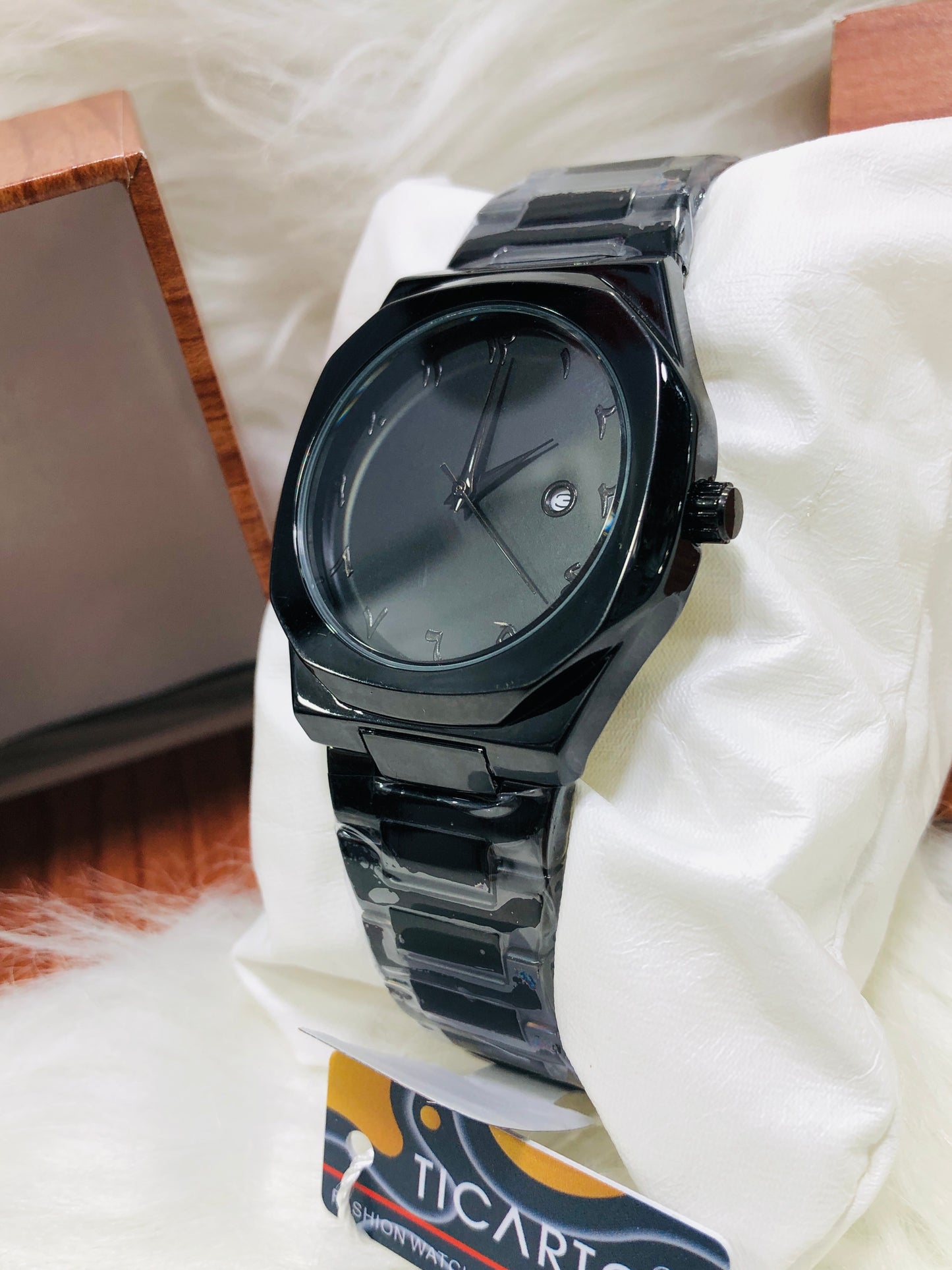 Original Ticarto Black Arabic Aura Watch