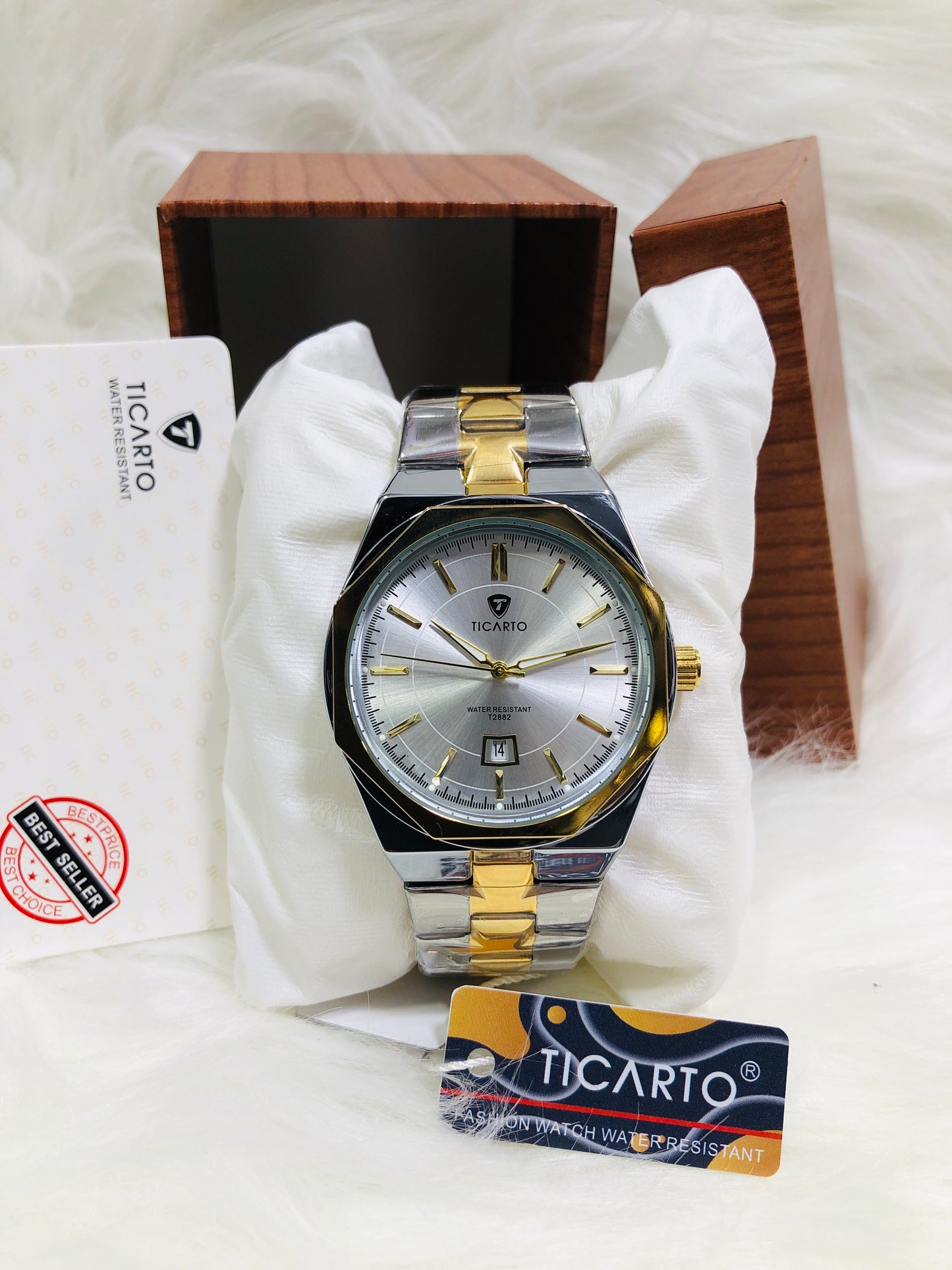 Ticarto Diamond Dial - Premium Edition T2882 - Two Tone