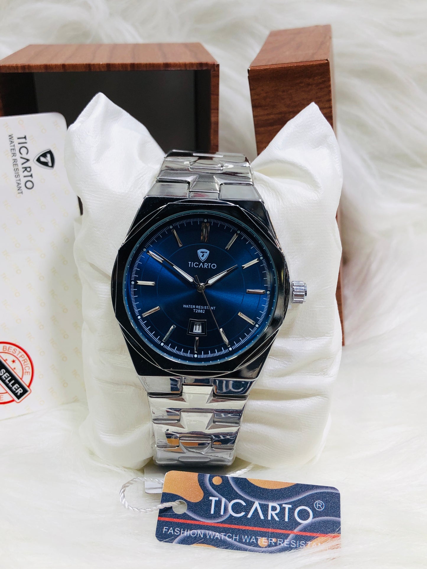 Ticarto Diamond Dial - Premium Edition T2882 - Silver