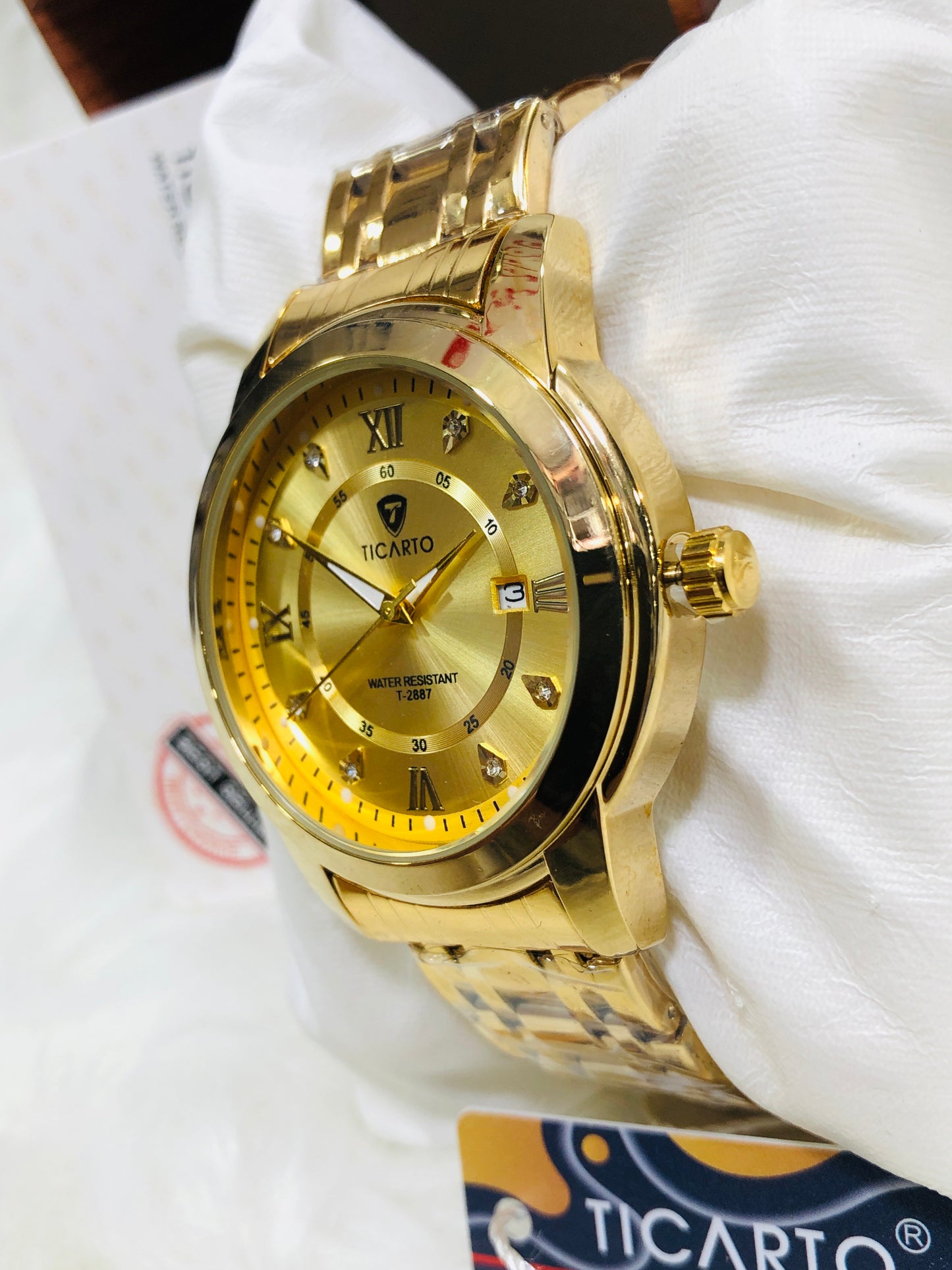 Ticarto Round Dial - Premium Edition T2887 - Golden