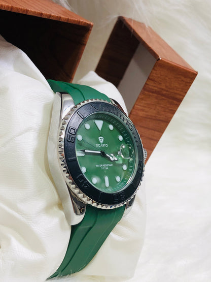 Ticarto Silicone Strap - T713A - Green