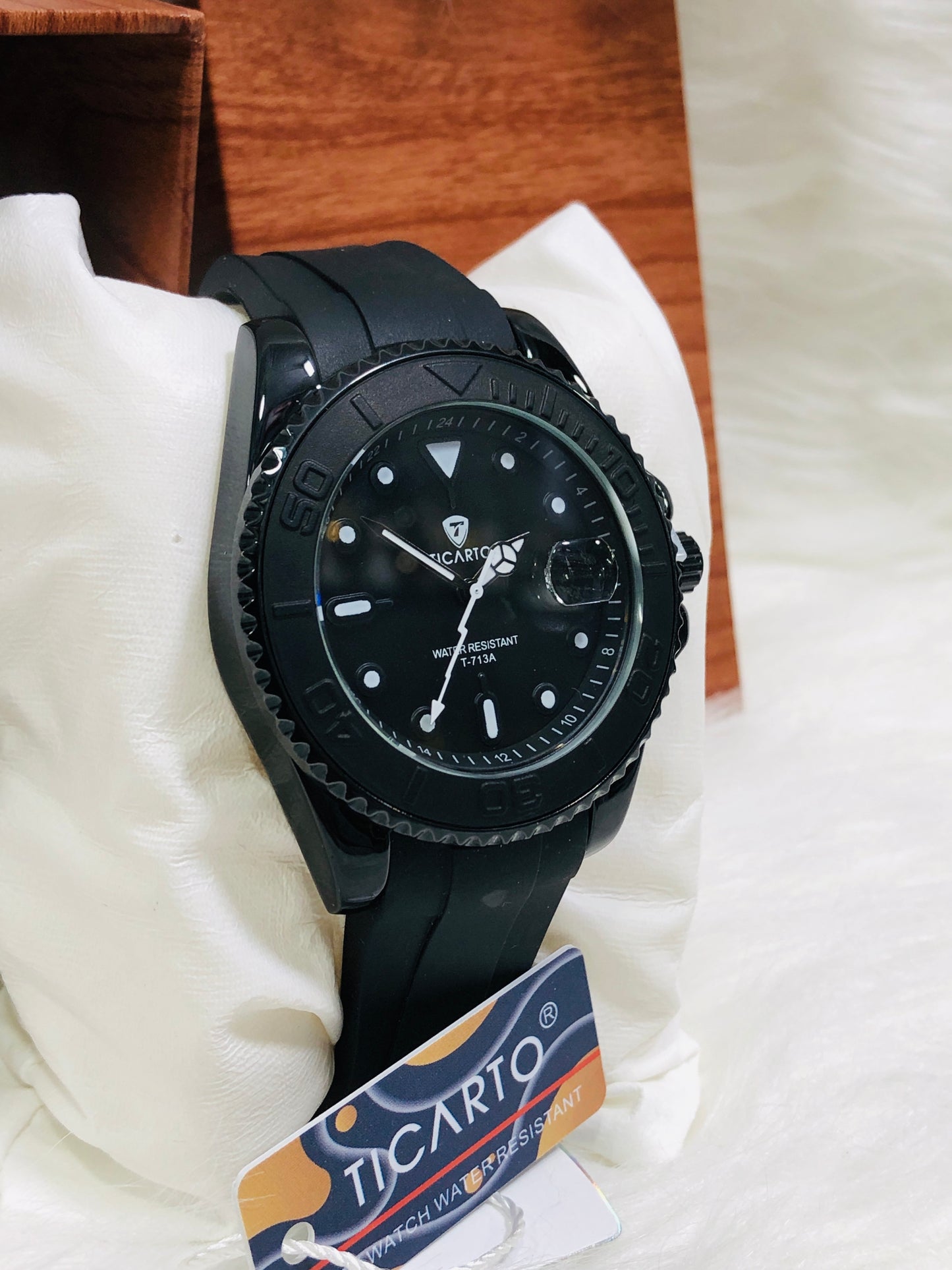 Ticarto Silicone Strap - T713A - Black