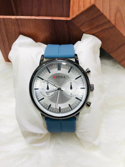 Mitina Round Dial Silicone Strap - New Premium Watch