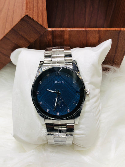 Rolex Obsidian Edge - Round Dial - Silver