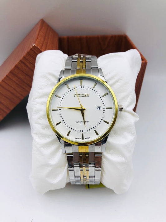 Citizen Quartz - Article # 813 - Two Tone - White Dial