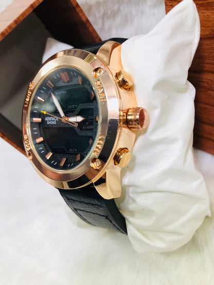 EDF-3689 Dual Time ( Analog & Digital ) Straps Watch