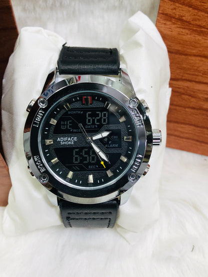 EDF-3689 Dual Time ( Analog & Digital ) Straps Watch